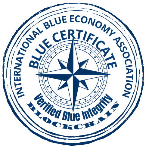 logo sello blue certificate